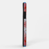 Mozaïek Mandala rood wit en blauw Case-Mate iPhone Case (Achterkant/rechts)