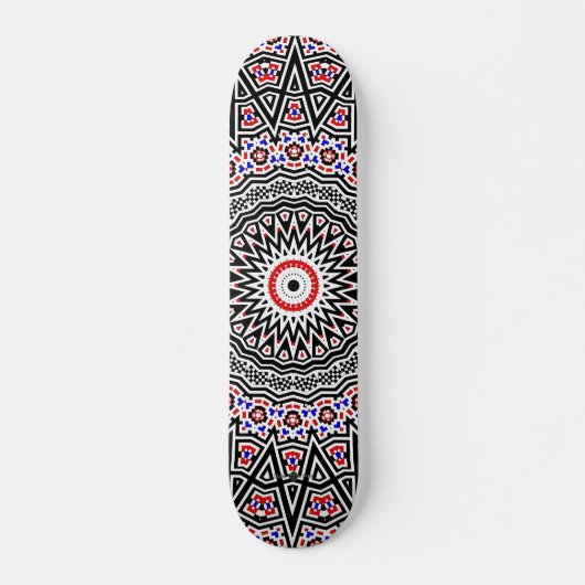Mozaïek Mandala Skateboard (Voorkant)