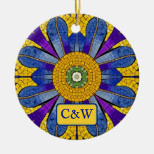 Mozaïek met Tegels in Romeinse stijl - jouw tekst 