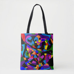 MOZAÏEK MULTI GEKLEURDE VIBRANT DRAAGTAS