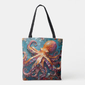 Mozaïek Octopus Draagtas (Achterkant)