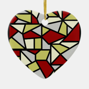 Mozaïek ornament, aanpasbaar keramisch ornament