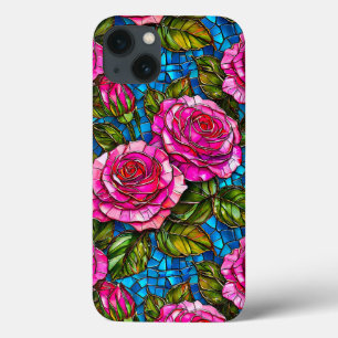Mozaïek Oudroze Patroon iPhone 13 Hoesje