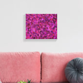 Mozaïek Paarse Roze Canvas Afdruk (Insitu (Woonkamer))