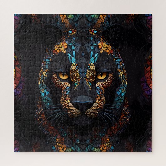 Mozaïek Panther Art Legpuzzel (Verticaal)