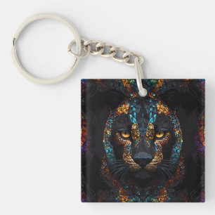 Mozaïek Panther Art Sleutelhanger