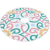 Mozaïek/pastel/lente  kerstboom rok (Gekanteld)