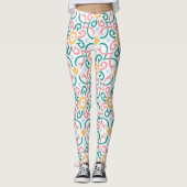 Mozaïek/pastel/veer Leggings (Voorkant)