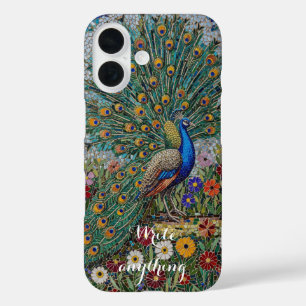 Mozaïek Pauwentuin Artistische iPhone Hoesje