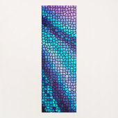 Mozaïek Rays van Kleur Glas in lood Yogamat (Voorkant)