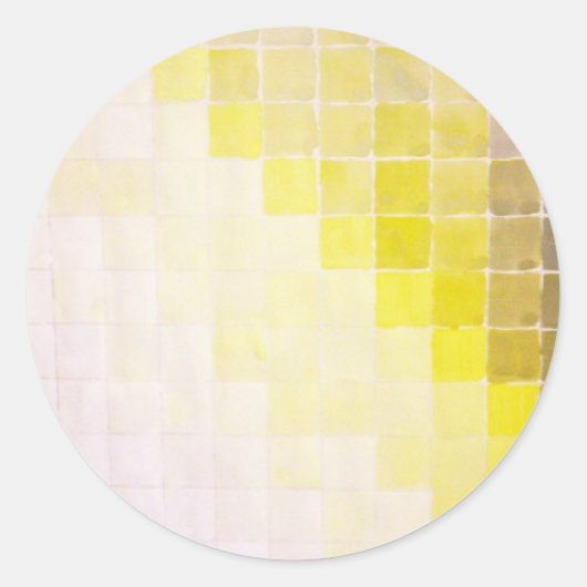 mozaïek ronde sticker (Voorkant)