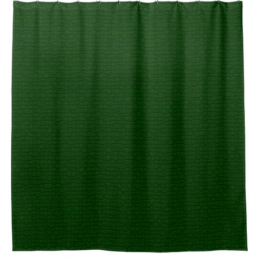 Mozaïek Solid Forest Green Textured Pattern Douchegordijn (Voorkant)