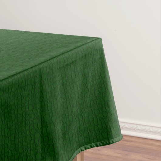 Mozaïek Solid Forest Green Textured Pattern Tafelkleed (Voorbeeld)