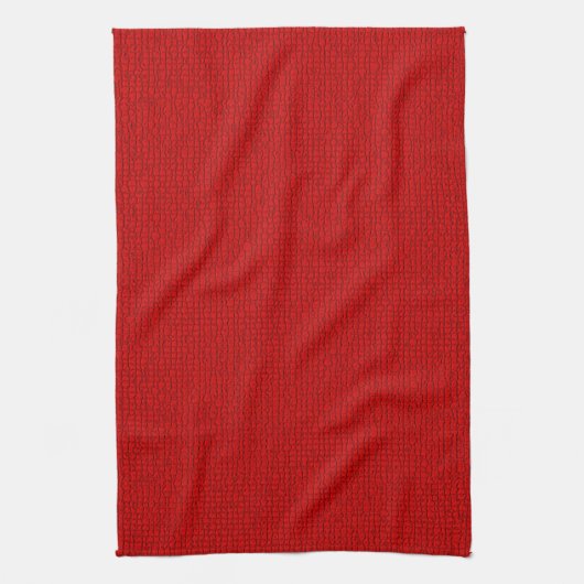 Mozaïek Solid Red Textured Pattern Theedoek (Verticaal)