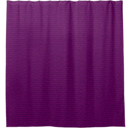 Mozaïek Solid Royal Paarse Textured Pattern Douchegordijn (Voorkant)