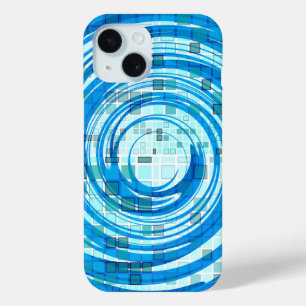 Mozaïek Swirl Blue iPhone Case
