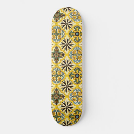 Mozaïek Tegel Pattern Skateboard (Voorkant)