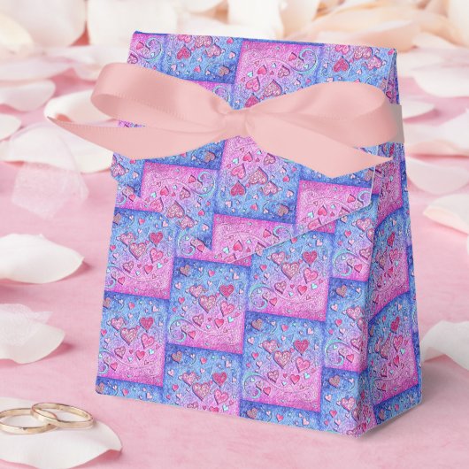 Mozaïek Valentijn Hearts Bedankdoosjes (Huwelijk)