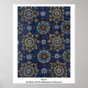Mozaïek van de kapitein van het mausoleum in Rave Poster