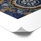 Mozaïek van de kapitein van het mausoleum in Raven Poster (Hoek)