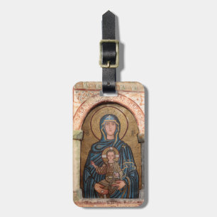 Mozaïek van de Maagd Maria en Jezus Bagagelabel