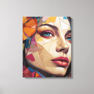 Mozaïek van de Muze Canvas Afdruk