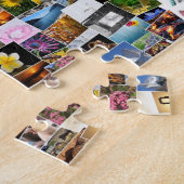 Mozaïek van foto's en afbeeldingen: abstract ontwe legpuzzel (Zijkant)