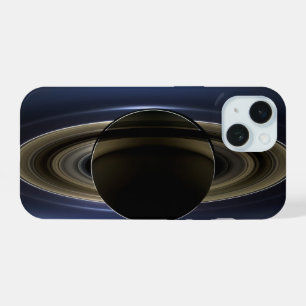Mozaïek van het Saturnus-systeem achterlicht door iPhone 15 Hoesje