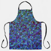 Mozaïek van lila blauw of gerookt en groen schort (Voorkant)