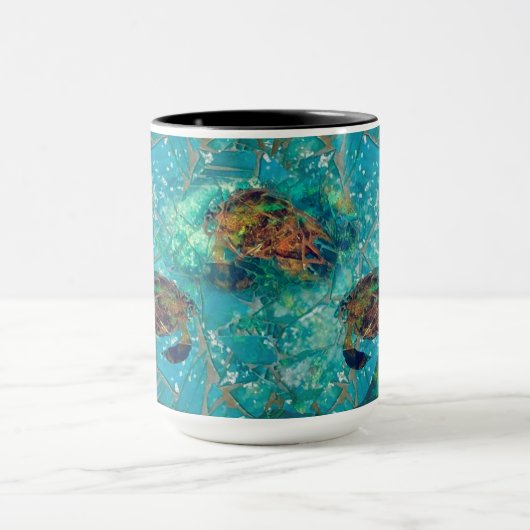 Mozaïek-verbeterde Mok van de Turtles Indigenosity (Midden)