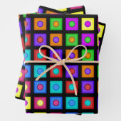 Mozaïek Wrapping Papier Flat Sheet Set van 3 Inpakpapier Vel (In situ)