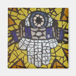 Mozaïek Zilveren Hamsa Star Tallit en Evil Eye Magneet