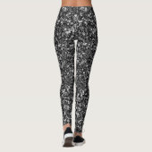 Mozaïek Zwart Glitter Leggings (Achterkant)
