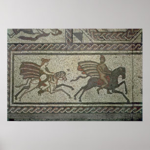 Mozaïekbedekking uit de Romeinse villa bij Laag Poster