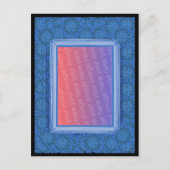 Mozaïekblauw Afbeelding Briefkaart (Voorkant)