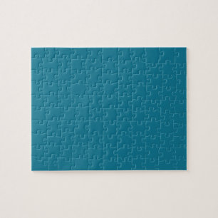 Mozaïekblauwe, vaste kleur legpuzzel