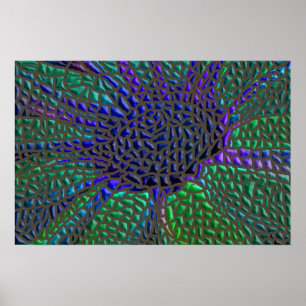 Mozaïekbloem Poster