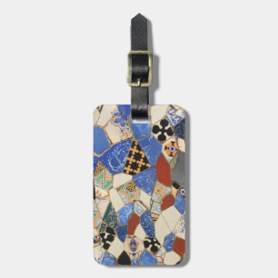 Mozaïekdecoratie Bagagelabel