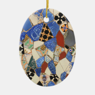 Mozaïekdecoratie Keramisch Ornament