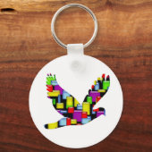 mozaïekduif sleutelhanger (Voorkant)