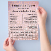 Mozaïekeffect, juwelenwinkel flyer (Hand)