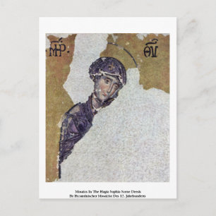 Mozaïeken in de hagia Sophia scene deesis Briefkaart