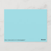 mozaïekgekleurde glassteen briefkaart (Achterkant)