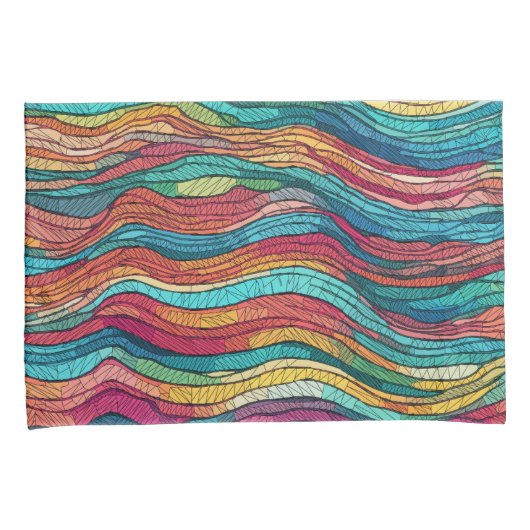 mozaïekgetijde kussensloop (Voorkant-Rechts)