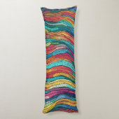 mozaïekgetijde lichaamskussen (Achterkant (Verticaal))