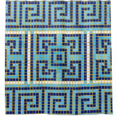 MozaïekGrieks Meander Grieks sleutelversier Douchegordijn (Voorkant)