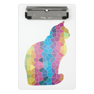 Mozaïekkattenklembord Mini Klembord