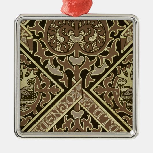 Mozaïekkerkbehangselontwerp Metalen Ornament (Voorkant)