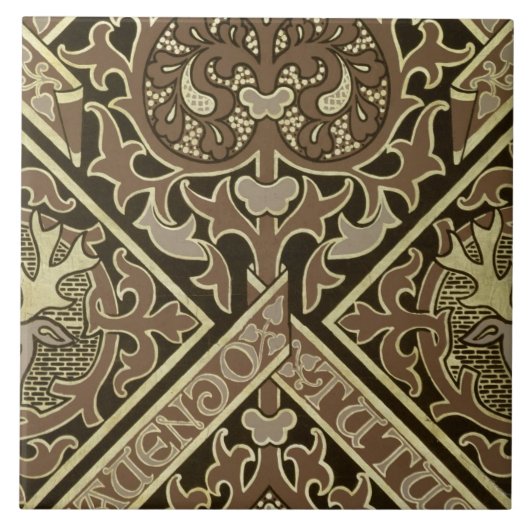 Mozaïekkerkbehangselontwerp Tegeltje (Voorkant)