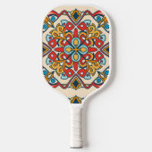 mozaïekkleur, Mandala-Patroon Pickleball Paddle (Voorkant)